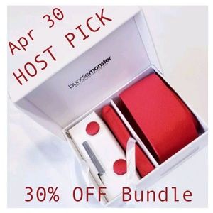 Skinny Tie Cufflinks Clip Pocket